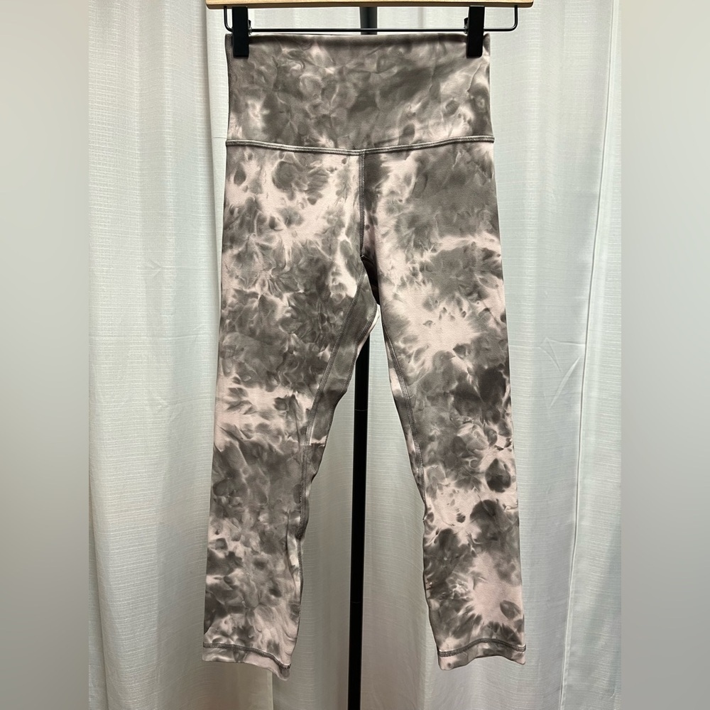 Lululemon Align High-Rise Crop 21" Diamond Dye Mink Bery Lunar Rock Shadow Grey